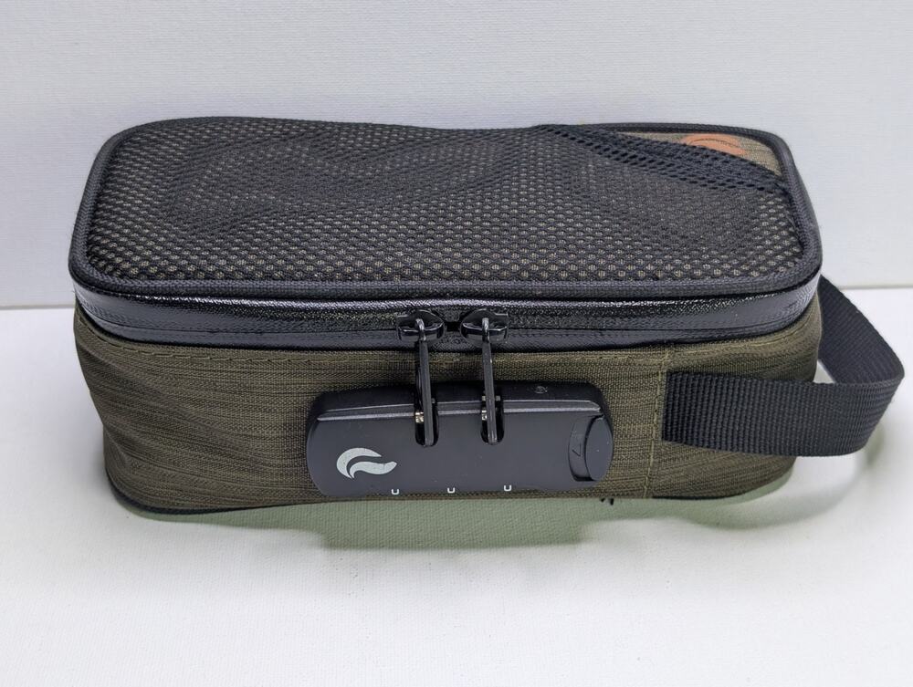 Skunk Sidekick Olive Green Smell ProofStorage Case Combination Lock 8"